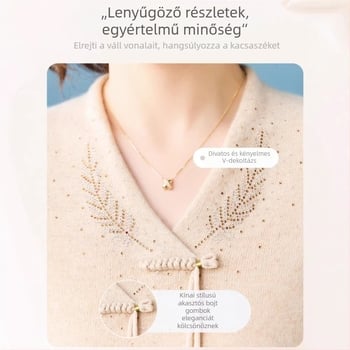 Anyák számára 100% gyapjú pulóver, Téli 2025, Etno stílus, Szabad szabás, Ujjatlan