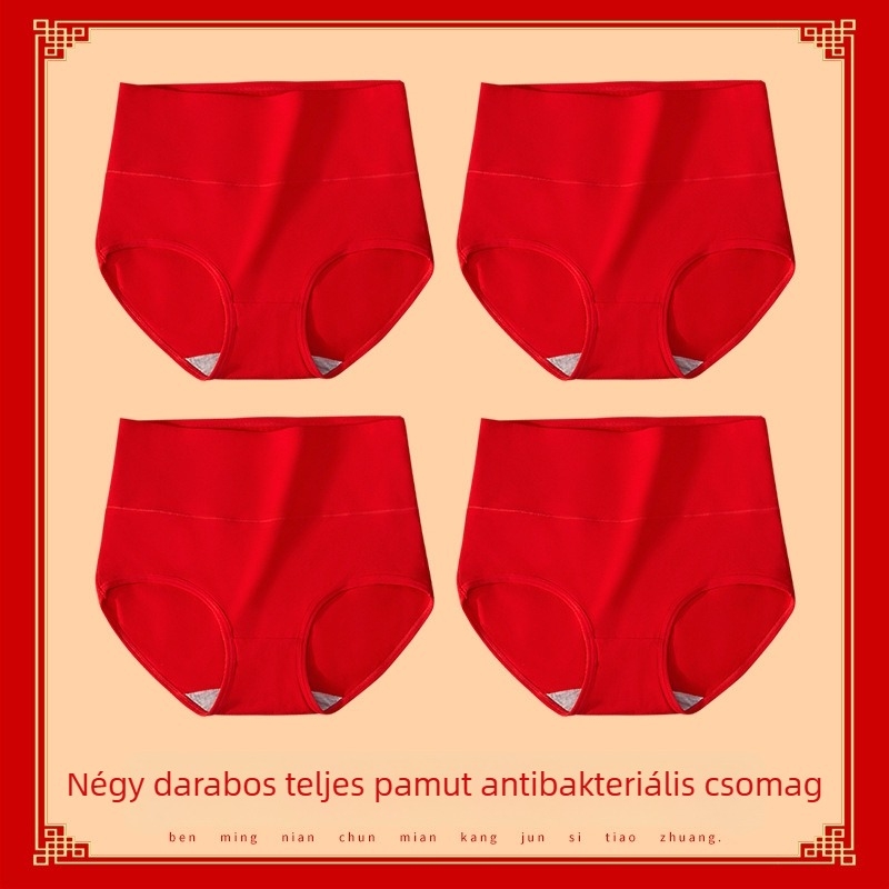 Női pamut seamless magas derekú bugyi antibakteriális, hasi formázó, fenékemelő, légáteresztő