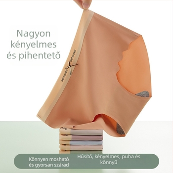 Női nylon bugyi, nyom nélküli, lélegző, középmagas derekú, pamut belső rész (Nylon 90-95% fő anyag; pamut belső 90-95%; kötés; középmagas derekú; lélegző)