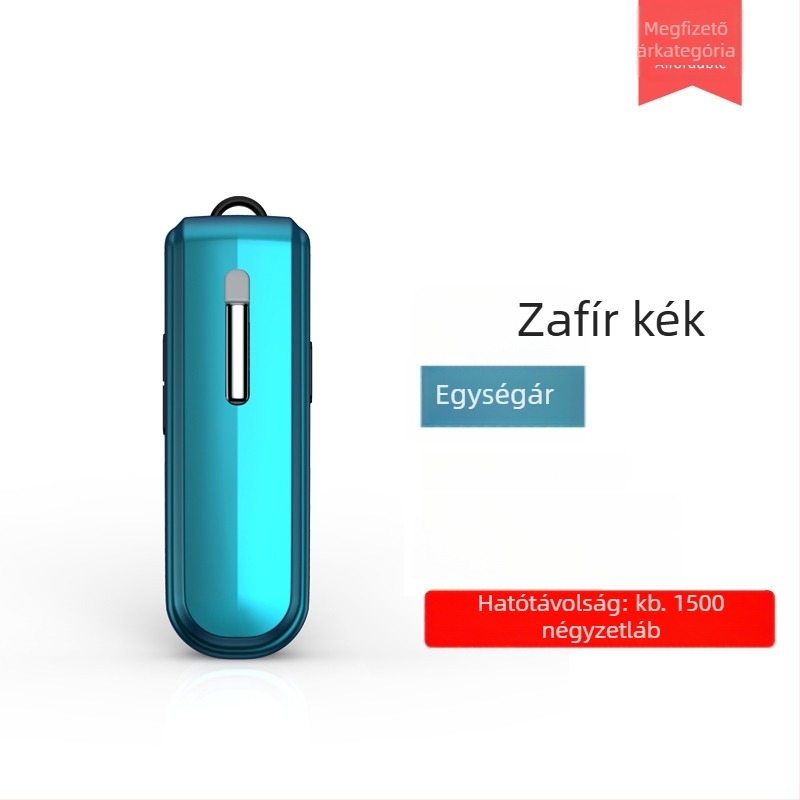 Fülhorgot viselő vezeték nélküli interkom, modell V168, frekvenciasáv 400–470 MHz, 16 csatorna, hatótávolság legfeljebb 1,5 km, lítium akkumulátor 350 mAh