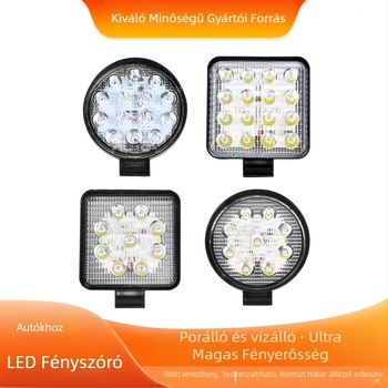 Autó LED munkalámpa – Off-Road, 27W, 9-80V, 6500K, 30000h
