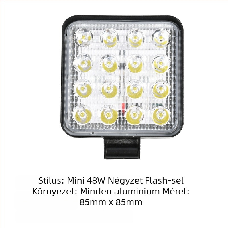 Autó LED munkalámpa – Off-Road, 27W, 9-80V, 6500K, 30000h