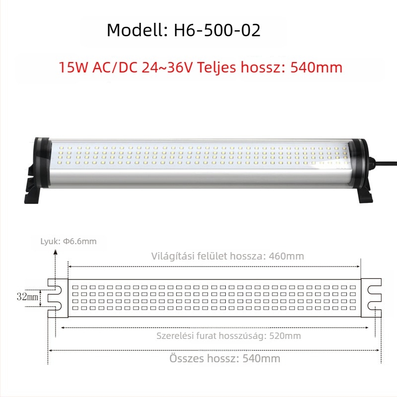LED vízálló CNC eszterga munka világítás, 220V, robbanásbiztos