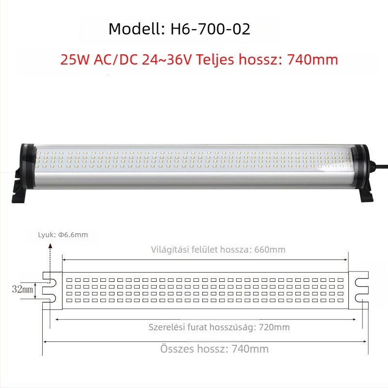LED vízálló CNC eszterga munka világítás, 220V, robbanásbiztos