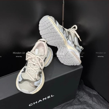Női valódi bőr Dad Shoes sportcipő, magas felsőrész, két réteg marhabőr + műbőr, gumi talp, lace-up záródás, ütéscsillapítás