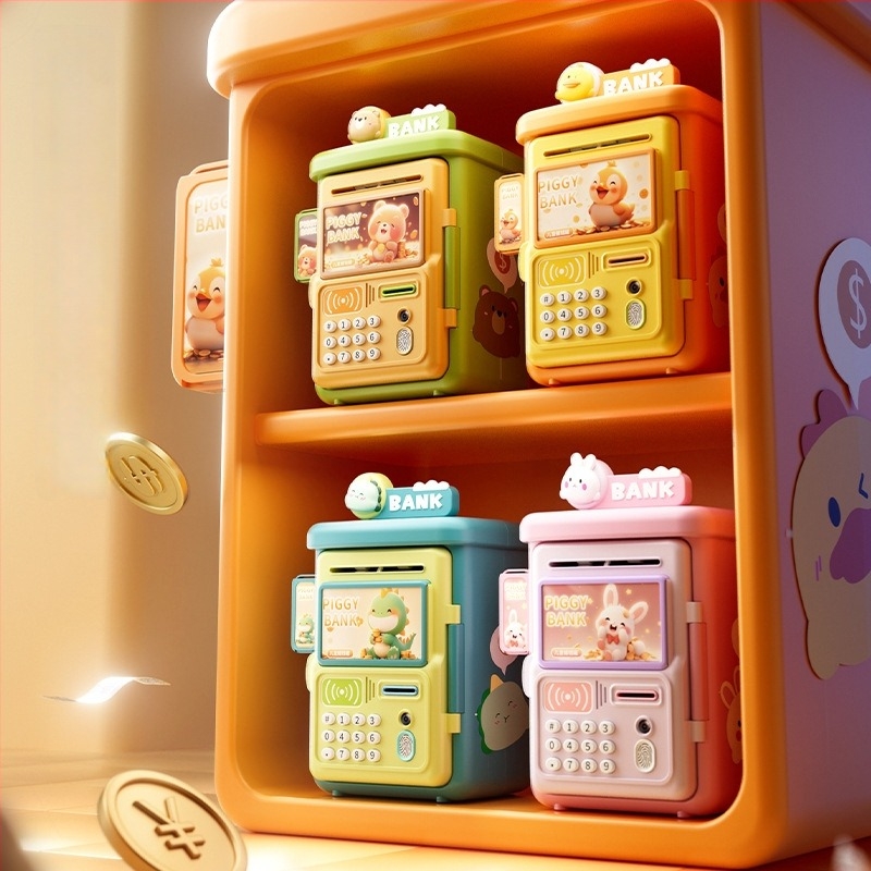 Shangyu gyerekeknek szóló automata szenzoros, ujjlenyomat- és jelszavas persely; műanyagból, testreszabható, injekciós öntésű, importált