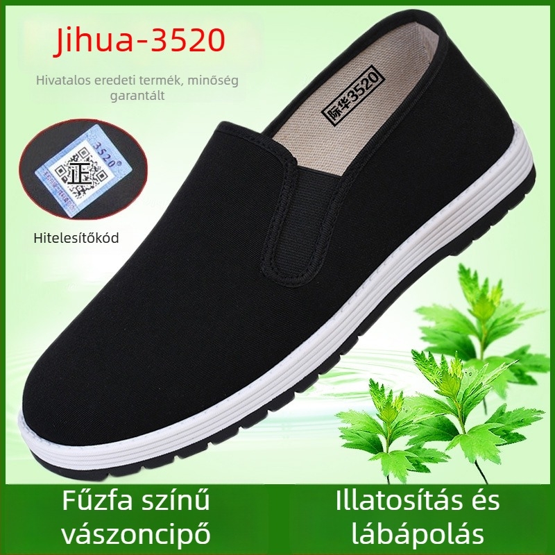 Textilcipő kerek orrú, textil talpbetét, PVC-gumi talp, lélegző