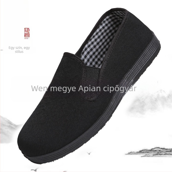 Uniszex Slip-On Munkacipő Hálós Felsőrésszel, Kerek Orr, Gumitalp, Légáteresztő, Egyszerű Stílus