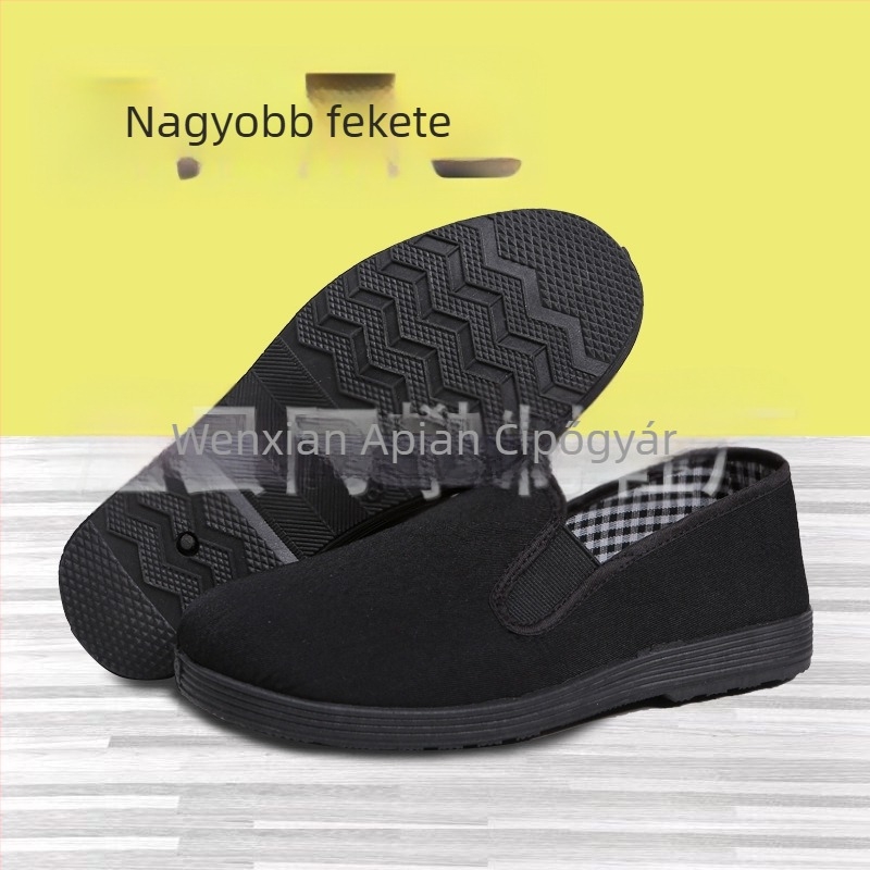 Uniszex Slip-On Munkacipő Hálós Felsőrésszel, Kerek Orr, Gumitalp, Légáteresztő, Egyszerű Stílus