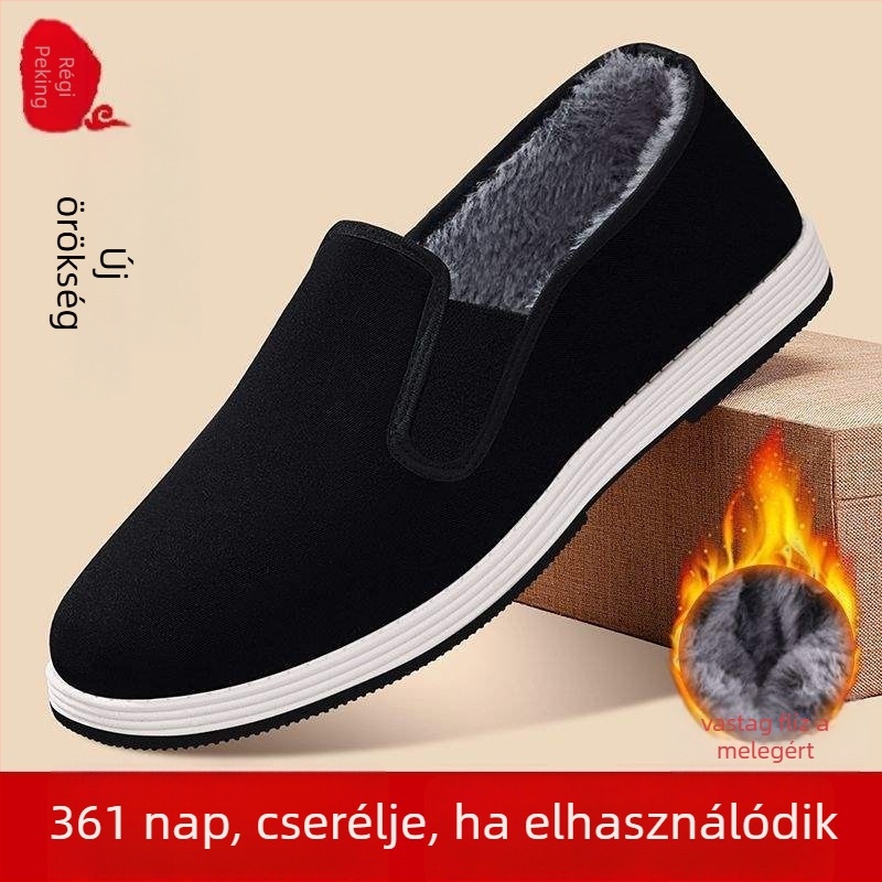 Téli lapos cipő rugalmas felsőrésszel, belső műszőrme, PVC talp, alacsony sarok 1–3 cm, minimalist dizájn