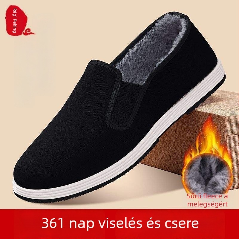 Téli lapos cipő rugalmas felsőrésszel, belső műszőrme, PVC talp, alacsony sarok 1–3 cm, minimalist dizájn