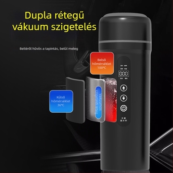 Autós elektromos teáskanna, 100W, SUS304, modell 2402