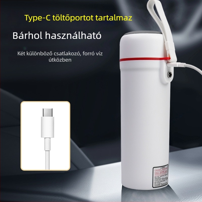 Autós elektromos teáskanna, 100W, SUS304, modell 2402