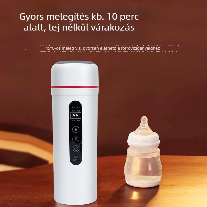 Autós elektromos teáskanna, 100W, SUS304, modell 2402