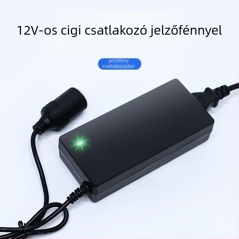 AC-180 220V-12V átalakító, 60-96W autó- és otthoni használatra