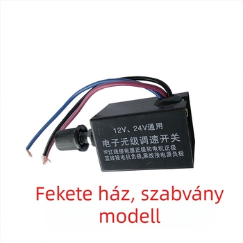 12V-24V autó/teherautó ventilátor és fűtőegység lépés nélküli sebességszabályzóval, hűtőbordával