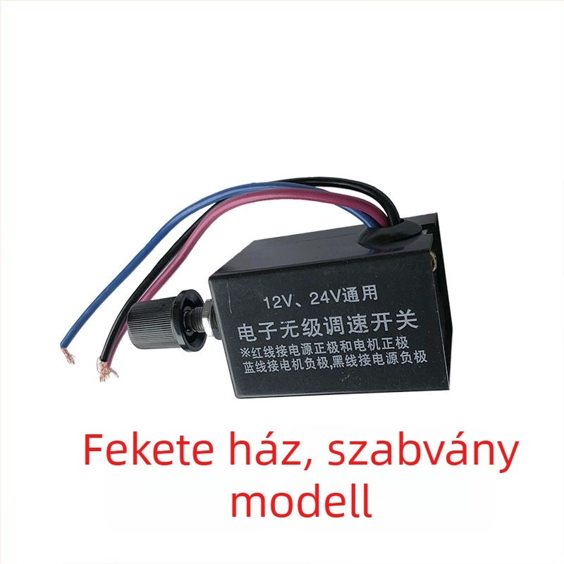 12V-24V autó/teherautó ventilátor és fűtőegység lépés nélküli sebességszabályzóval, hűtőbordával