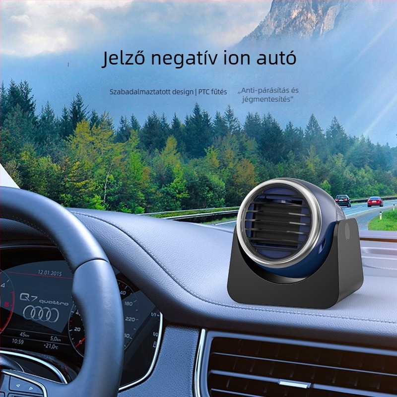 Autómelegítő 12V, hordozható M9 – 140W, ABS, jegesedés- és párásodás elleni
