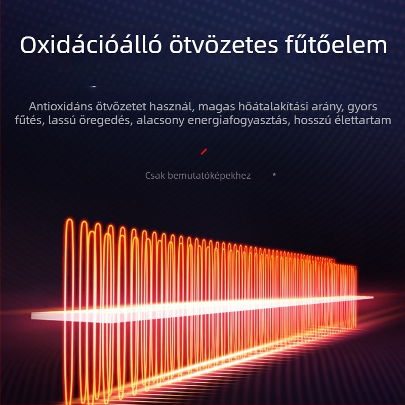 Autómelegítő 12V/24V, ABS, négyzet alakú modell, 150W, a jegesedés és párásodás elleni védelem, gyártás testreszabása