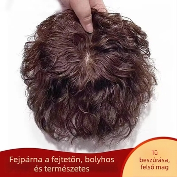 Női hajtopper, rövid göndör stílus, volumentartó darab, magas hőálló rostból, mechanizmusos rögzítés