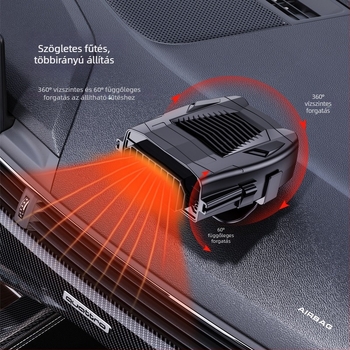 R803 12V autóhőfűtő demisztáló funkcióval, ABS ház, motor