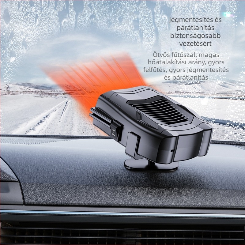 R803 12V autóhőfűtő demisztáló funkcióval, ABS ház, motor