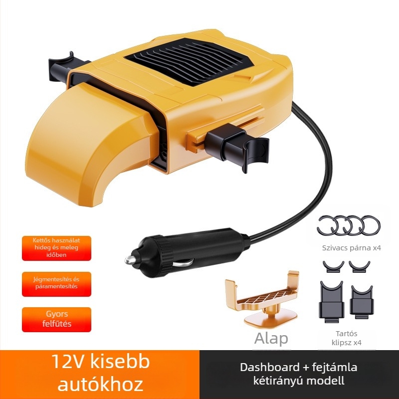 R803 12V autóhőfűtő demisztáló funkcióval, ABS ház, motor
