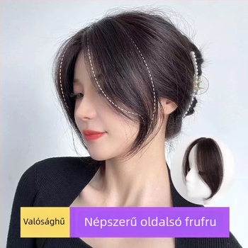 Nyolc karakteres frufru paróka, középső rész, hajszálak magas hőmérsékletű drótból, mechanikus gyártás, nem festhető és nem göndöríthető
