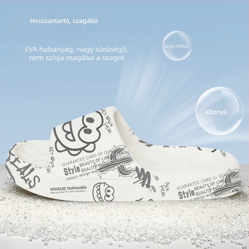 Melibbe uniszex flip-flopok, PVC felső rész, PVC talp, injekciós talp