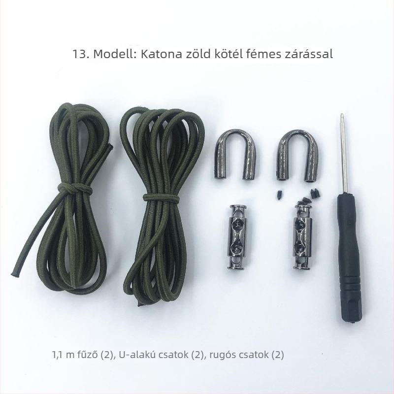 Elasztikus cipőfűzők kötés nélkül – a vászoncipőkhöz, felnőttek és gyerekek számára, csattal, tavaszra