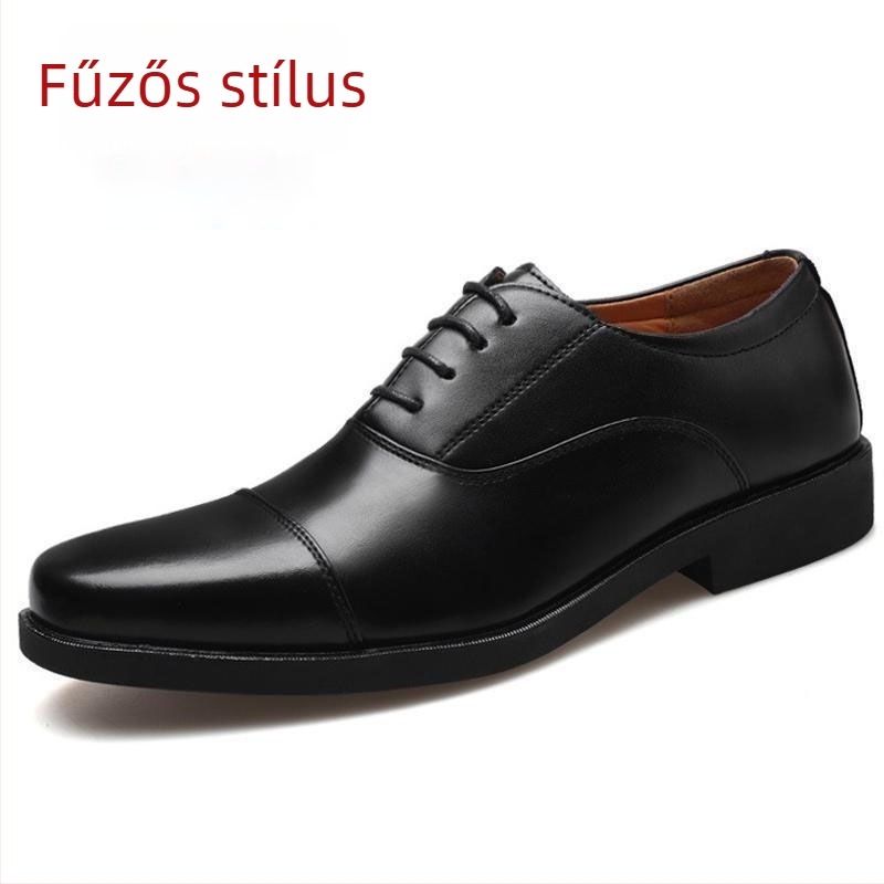 Dragonfly Férfi Üzleti Hivatalos Cipő – Műbőr Felsőrész, PU Talpbetét, Bőrbelső