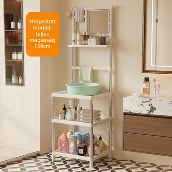 3-szintes műanyag mosdóállvány modern minimál stílusban