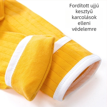 100% pamut baba alvóruha szett – uniszex, újszülött 0–12 hónap, karikatúra mintás, nedvességelvezető