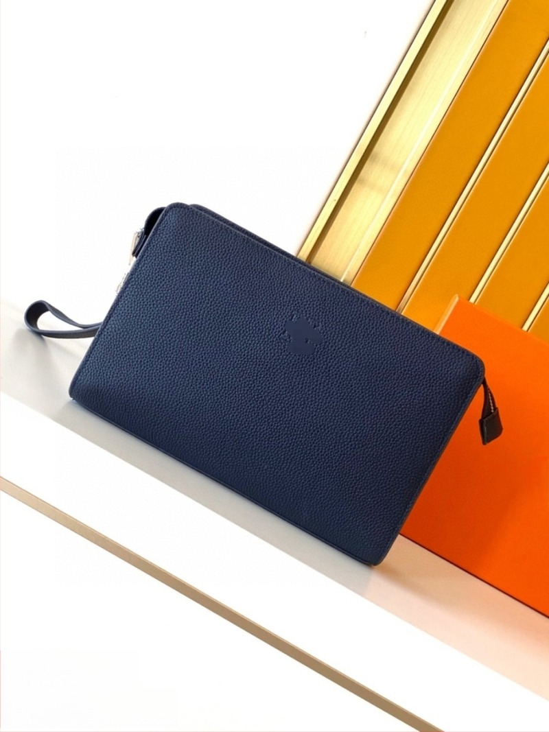 Férfi clutch táska valódi bőrből és első réteg marhabőrből (kopásálló; bélése marhabőrből; Üzleti utazások)