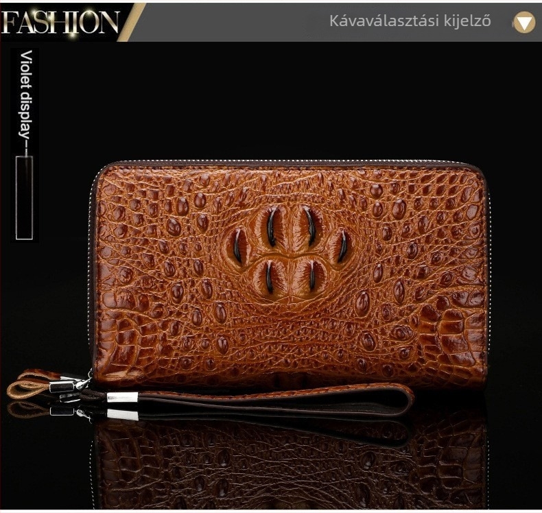 Férfi clutch pénztárca – PU vízálló, egyszínű dizájn, Business Elite stílus, Zuo Lun Bird