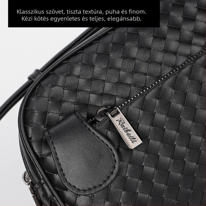 Férfi clutch - Ultrafilm bőr, szövés, könnyű kialakítás, velúr bélés, márka Rubaijuan