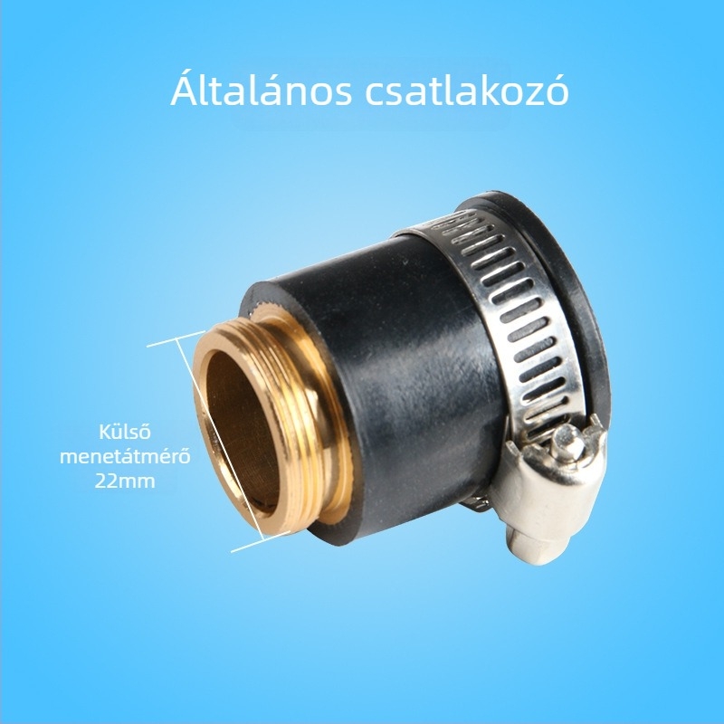 Csaptelehez való víztisztító csatlakozó adapterrel és vízszétválasztóval, csőátmérők 4–2 és 1/2–1/4 hüvelyk
