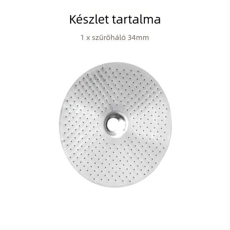 Rozsdamentes acél kávéfőző szűrő, kör alakú élű (Anyag: rozsdamentes acél; Termékkód: Y258092; Márka: Other; Importált: Nem; Stílus: Egyszerű)