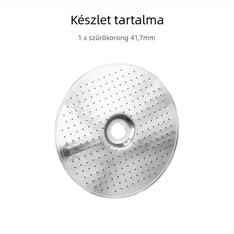 Rozsdamentes acél kávéfőző szűrő, kör alakú élű (Anyag: rozsdamentes acél; Termékkód: Y258092; Márka: Other; Importált: Nem; Stílus: Egyszerű)