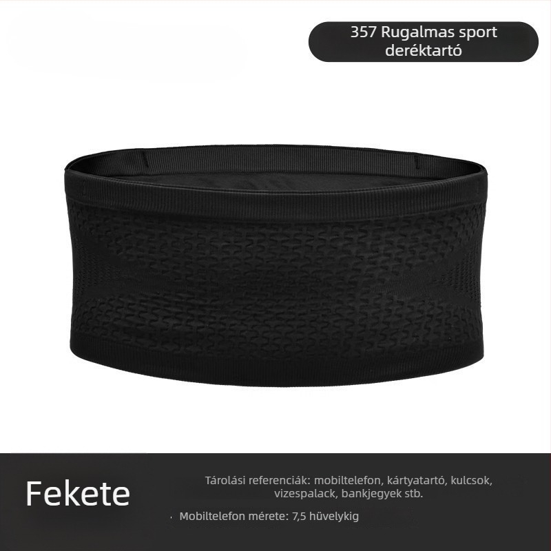 Könnyű, uniszex futó derék táska telefontartóval, kültéri edzésekhez, lopás elleni védelmével, nagy kapacitású