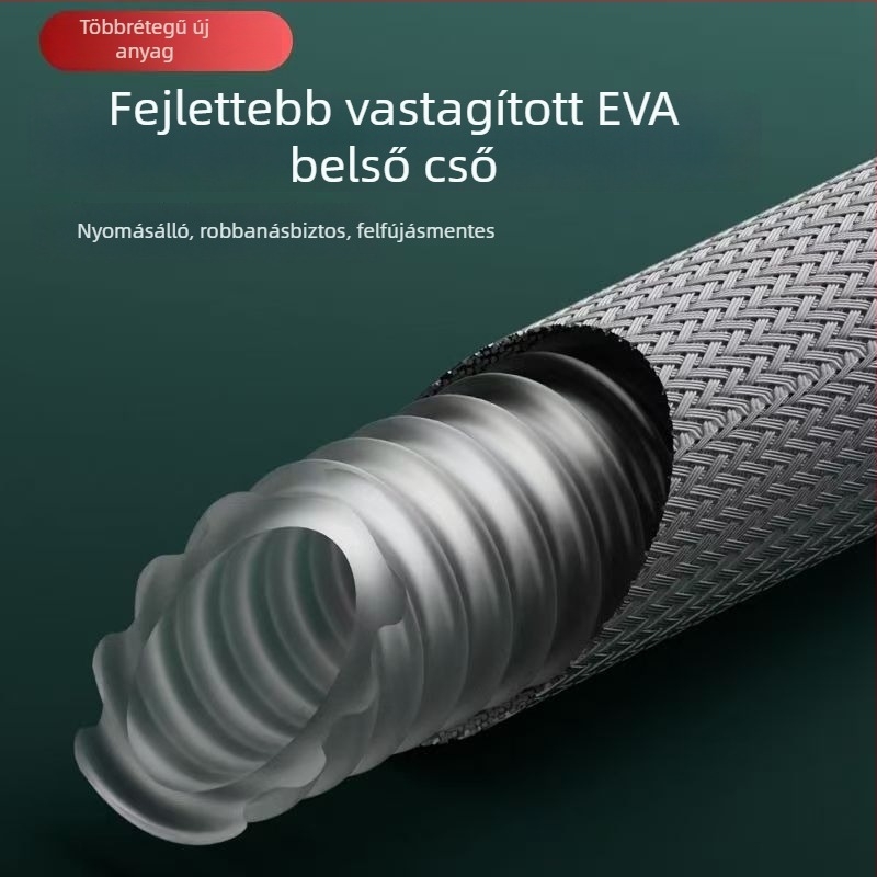 Nylon fonott zuhanycső, forgatható szerelés, modell 000, esőzuhany funkcióval, modern minimalista stílus