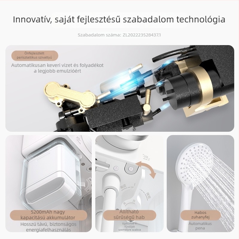 Youpeng okos zuhanyzó készülék automatikus buborékfürdő generátorral, ABS anyag, permetező technológia, könnyed lux stílus