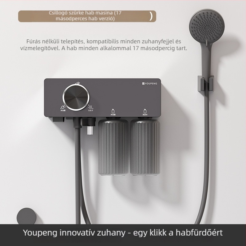 Youpeng okos zuhanyzó készülék automatikus buborékfürdő generátorral, ABS anyag, permetező technológia, könnyed lux stílus