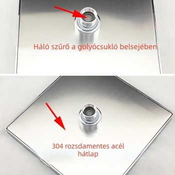 Zuhanyfej Top Spray – krómozott felület, menetes csatlakozás, modell H8276, funkciók: permetezés, masszázs, eső
