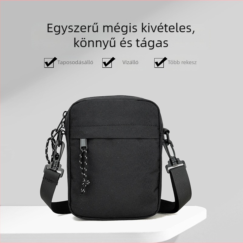 Férfi válltáska - utcai stílus, poliészter, nylon bélés, vízálló, ultrakönnyű, lélegző