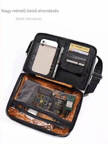 Crossbody táska, városi minimalist stílus, poliészter, bélés vászon, mindennapi használatra