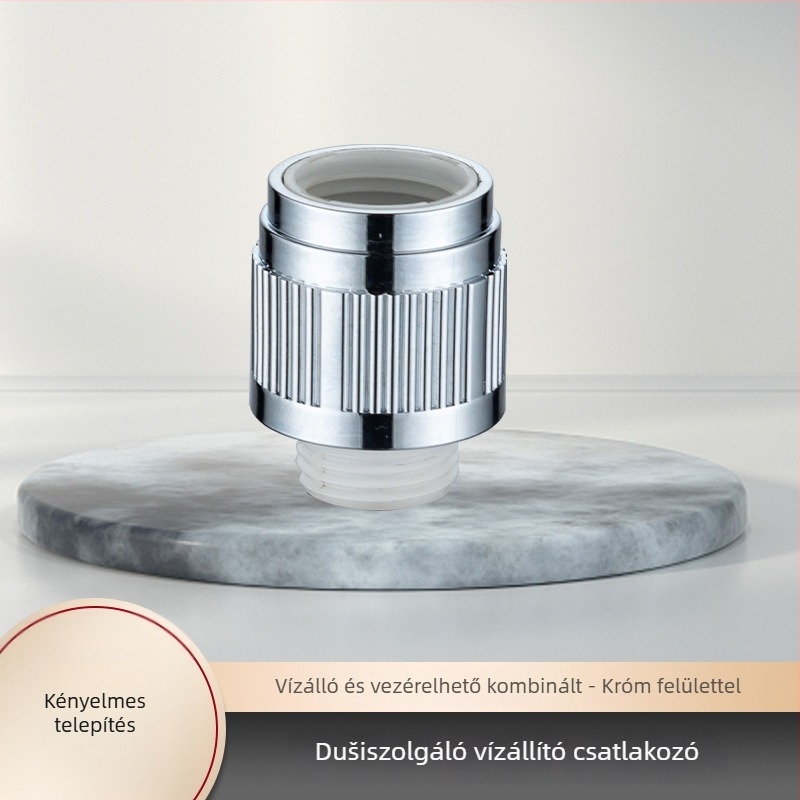 Kézi zuhanyfej egy érintéses vízszabályozással, gyors tömlőcsatlakozó, forgó szerelés, modell ZC-16800358, PP, 100°C, 50 MPa