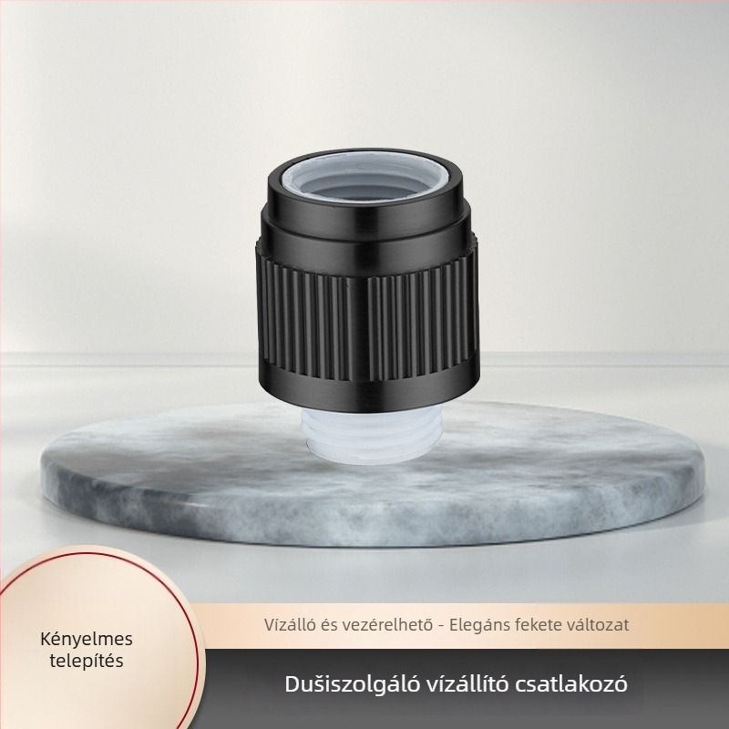 Kézi zuhanyfej egy érintéses vízszabályozással, gyors tömlőcsatlakozó, forgó szerelés, modell ZC-16800358, PP, 100°C, 50 MPa