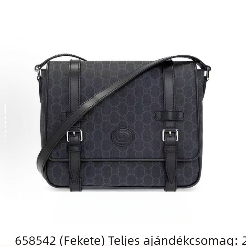 Férfi crossbody táska (PVC anyag; vízálló; ultra könnyű; vászon bélés; betűk mintázat)