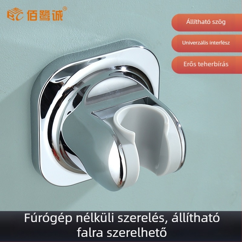 Kéz zuhanytartó – ABS anyag, fúrás nélküli telepítés, állítható rögzítő talp, elektroplating felület, könnyű luxus stílus